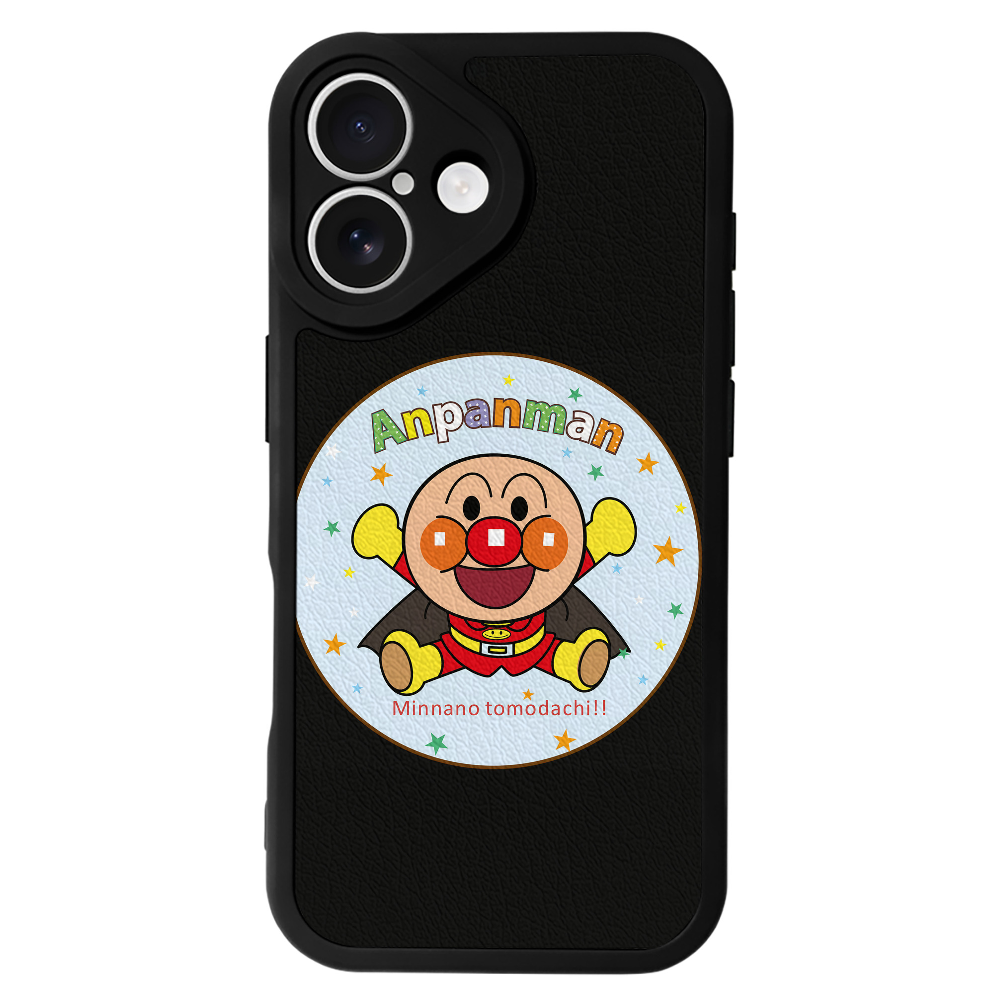 （画像用） アンパンマン Anpanman 【iPhone 16シリーズ対応】シリコンスマホケース（レザー調） 材質：シリコン